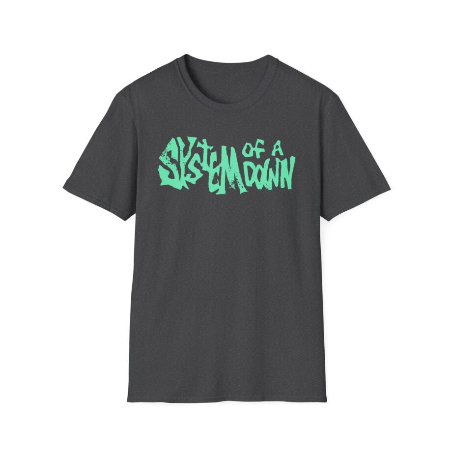 System of a Down Turquoise Log Unisex Softstyle T-Shirt