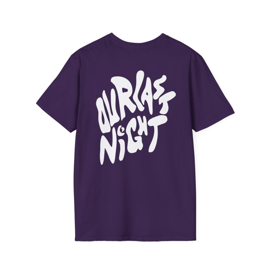 Our Last Night Black Swirl Text Unisex Softstyle T-shirt