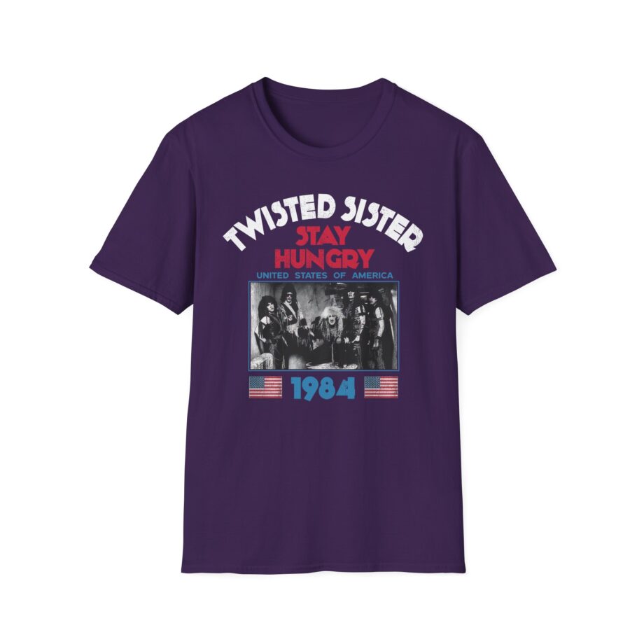 Twisted Sister 1984 Stay Hungry Tour Unisex Softstyle T-shirt