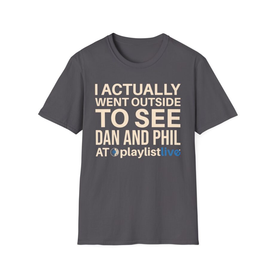 Dan and Phil Actually Went Outside to See Dan and Phil at Playlist Live Unisex Softstyle T-Shirt