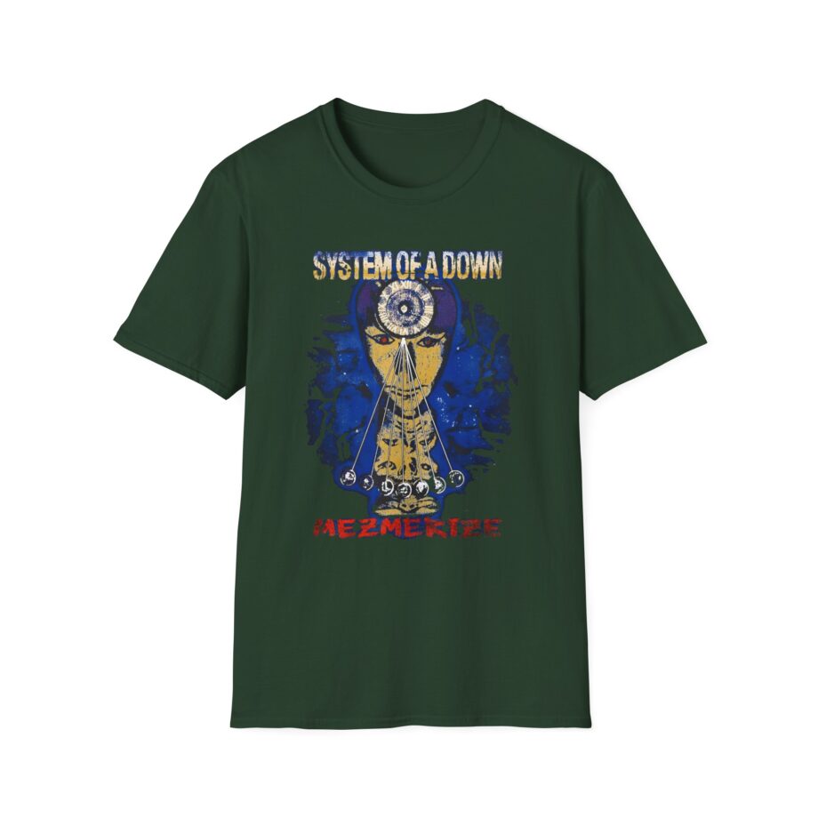 System of a Down Mezmerize Faded Cover Unisex Softstyle T-Shirt