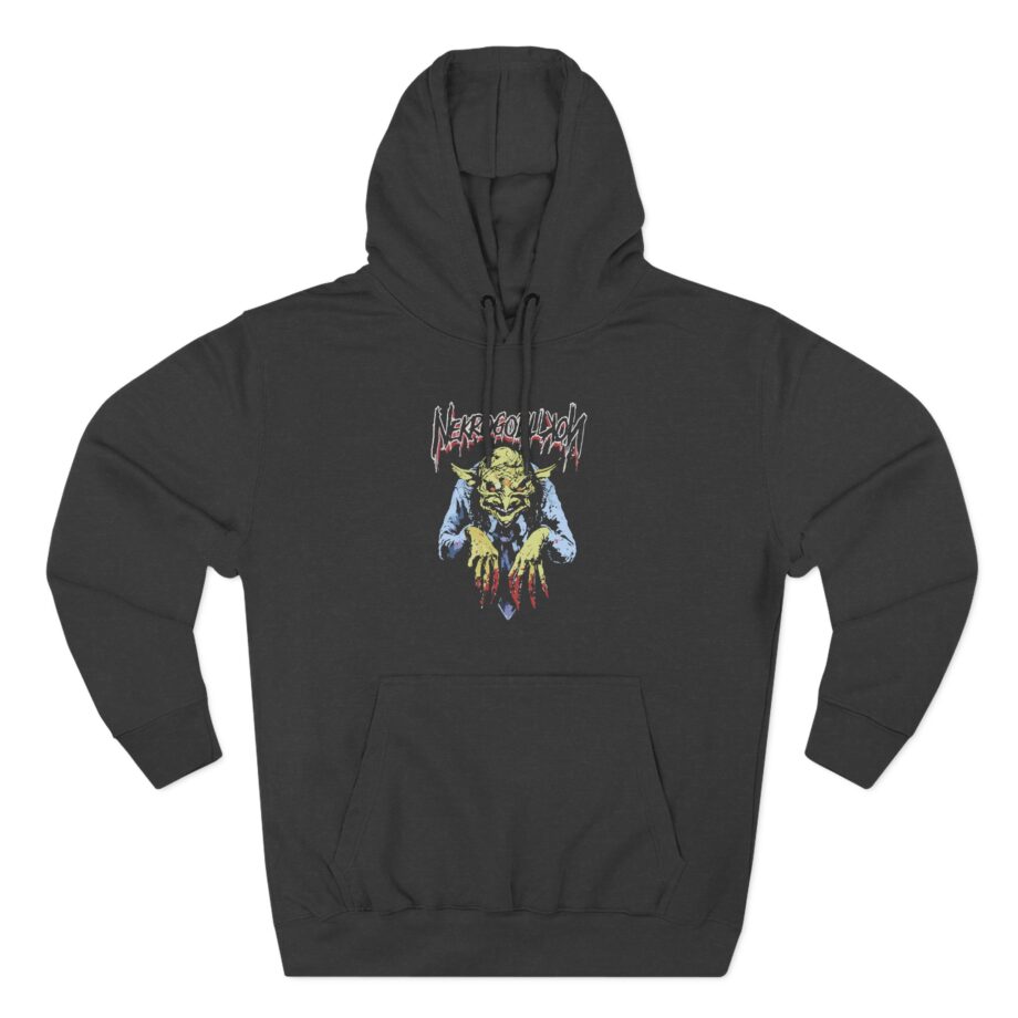 Nekrogoblikon Bloody Fingers Three-Panel Fleece Hoodie
