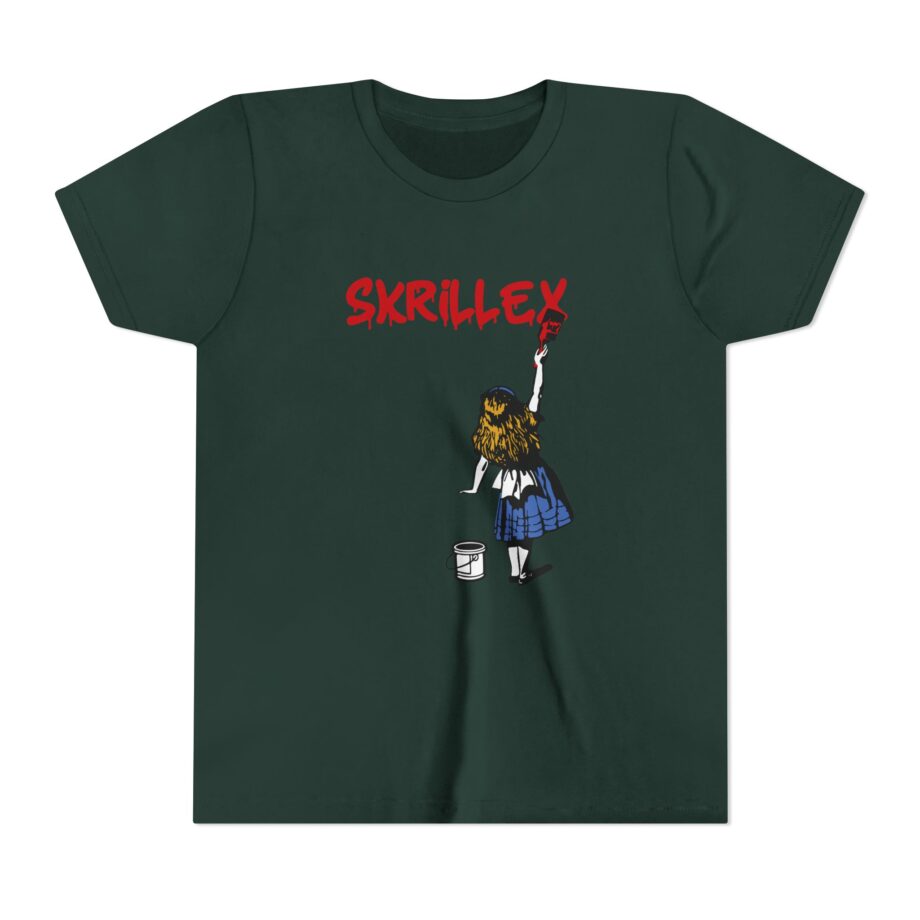 skrillex red girl Graphic Short Sleeve Tee