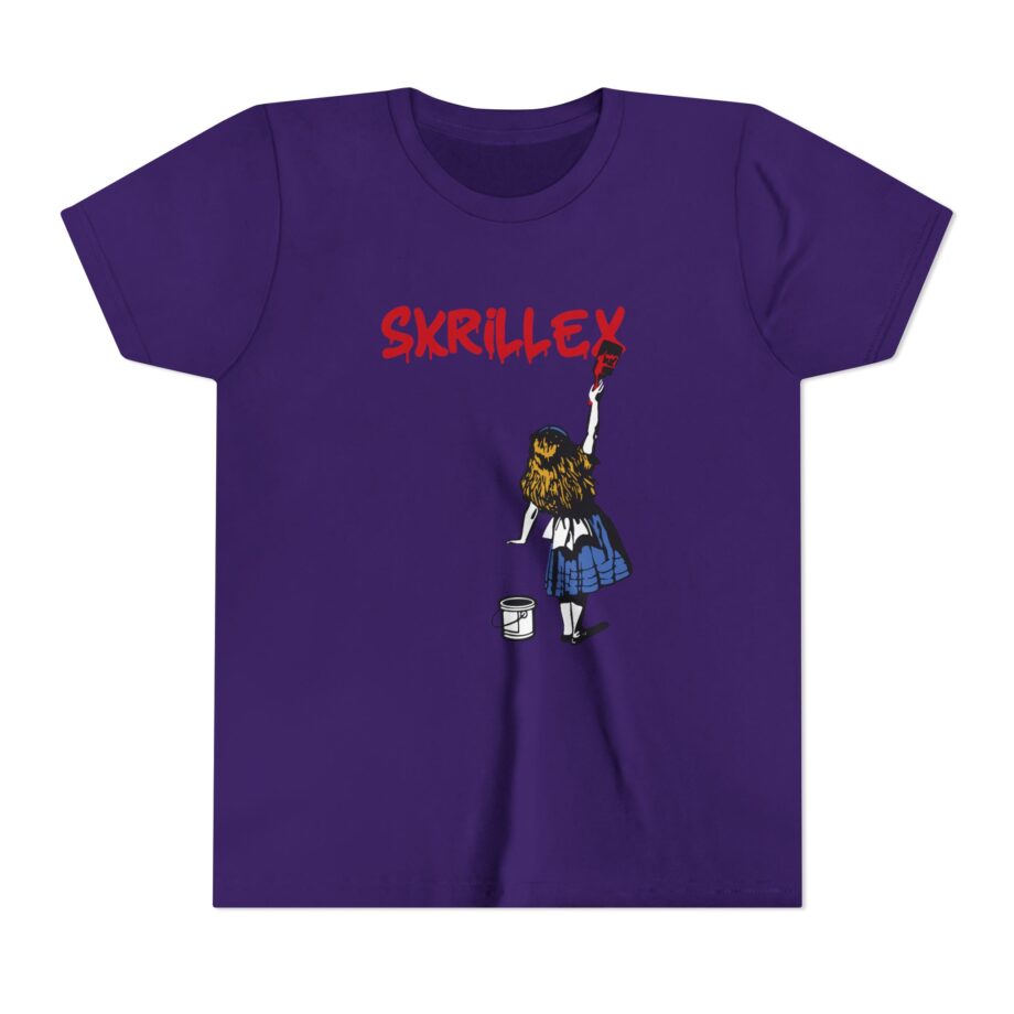 skrillex red girl Graphic Short Sleeve Tee