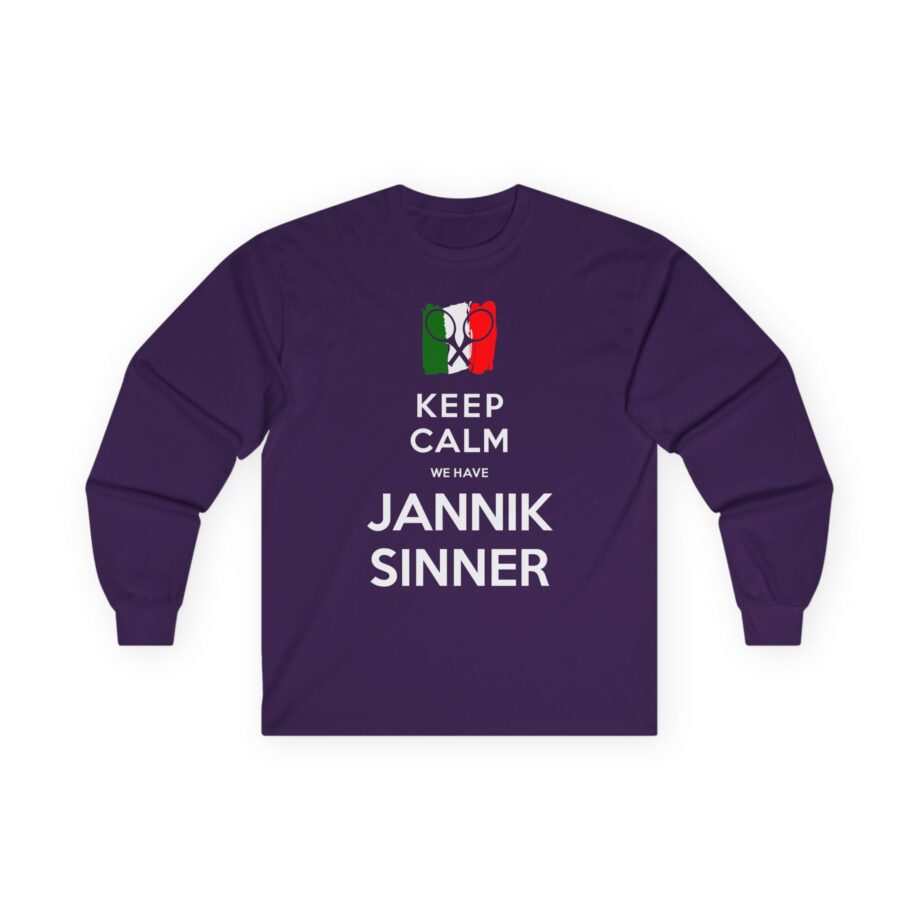 Jannik Sinner Keep Calm We Have  Unisex Ultra Cotton Long Sleeve Tee