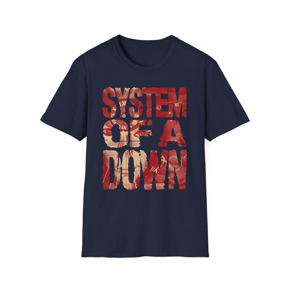System of a Down Mezmerize Tracklist Unisex Softstyle T-Shirt
