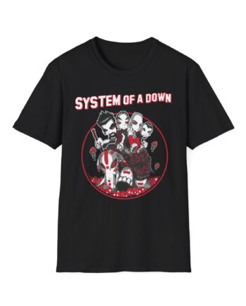 System of a Down Mushroom People Unisex Softstyle T-Shirt