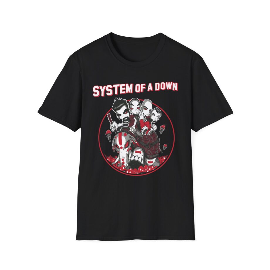 System of a Down Mushroom People Unisex Softstyle T-Shirt