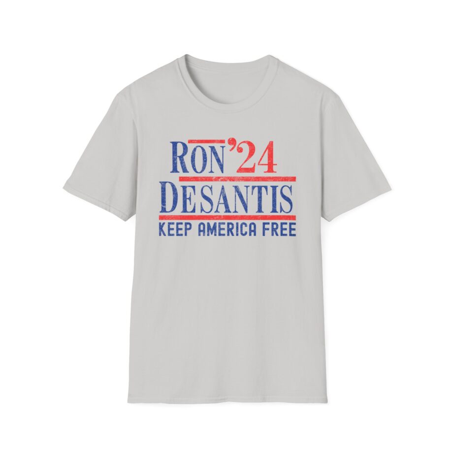 Ron Desantis 2024 Keep America Free Unisex Softstyle T-shirt