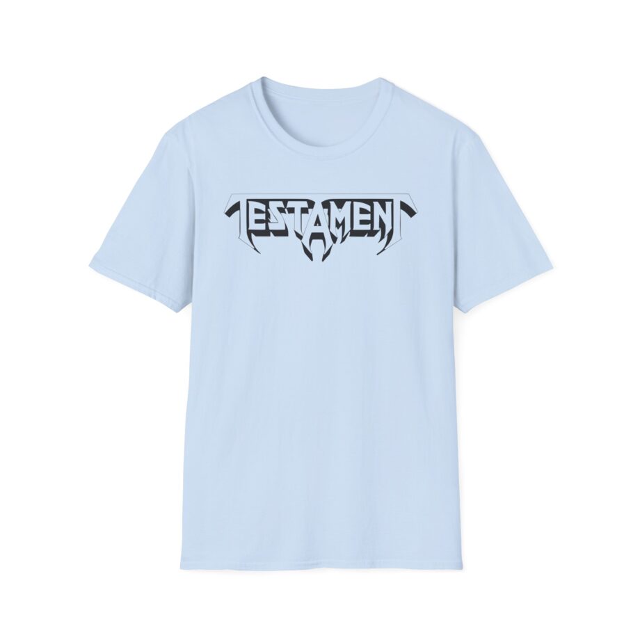 Testament Bay Area Thrash Blackout Unisex Softstyle T-Shirt