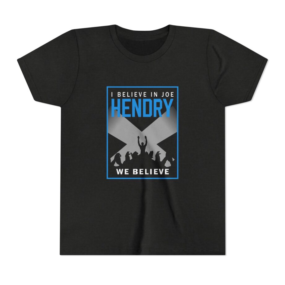 I Believe in Joe Hendry We Believe Youth Short Sleeve Tee