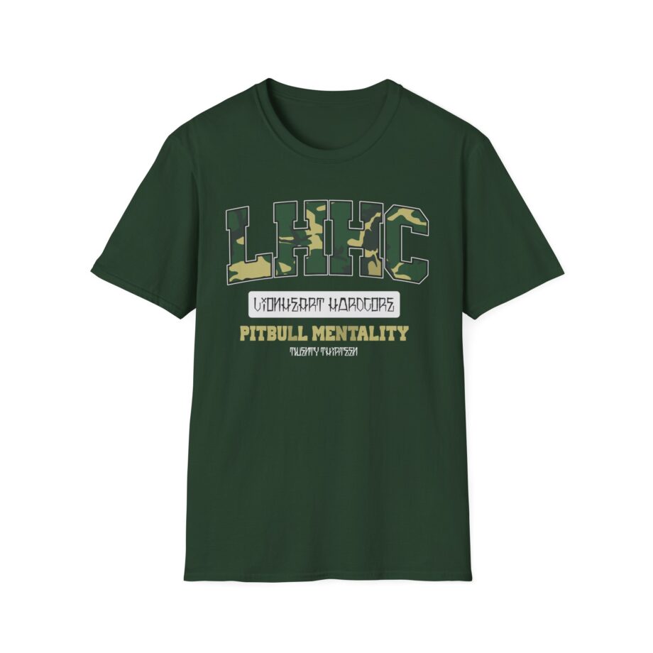 Lionheart Pitbull Camo Unisex Softstyle T-shirt
