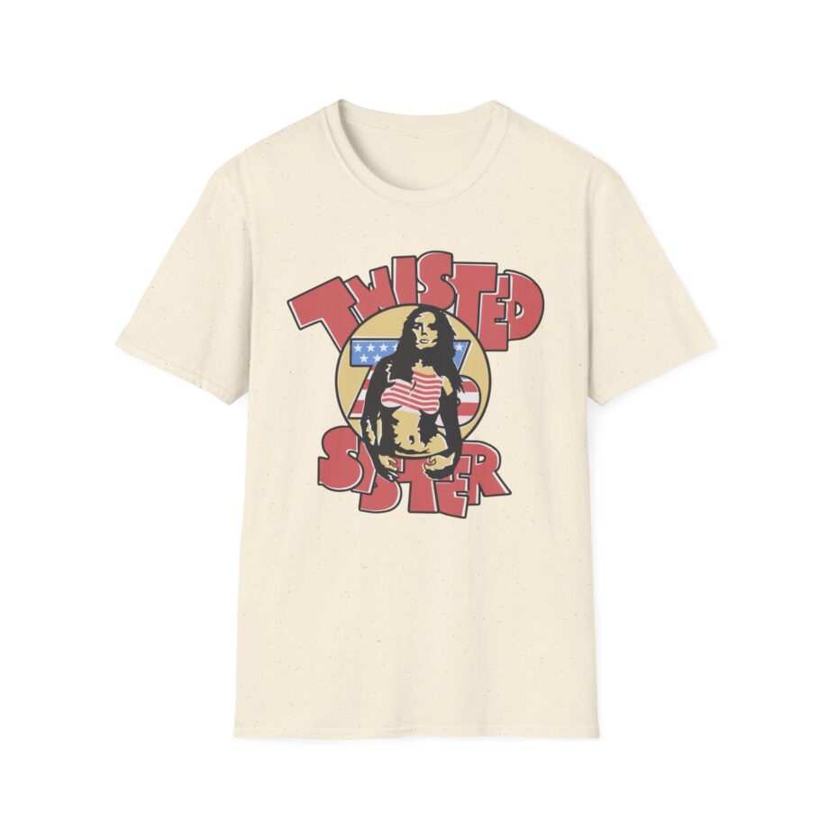 Ladies Stars and Stripes Twisted Sister Unisex Softstyle T-shirt