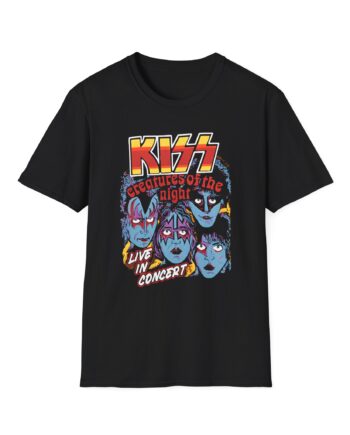 Kiss Creatures in Concert Unisex Softstyle T-Shirt