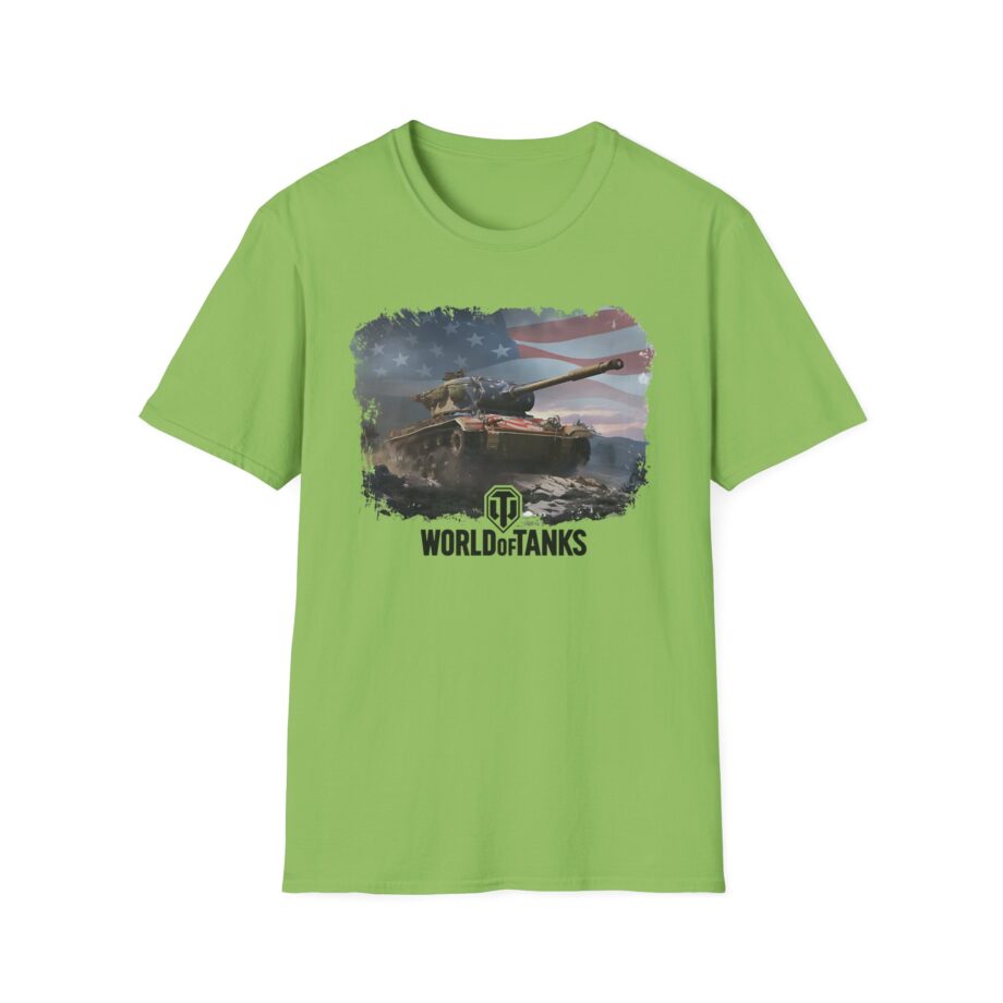 World of Tank Wot July 4th T78 Unisex Softstyle T-Shirt