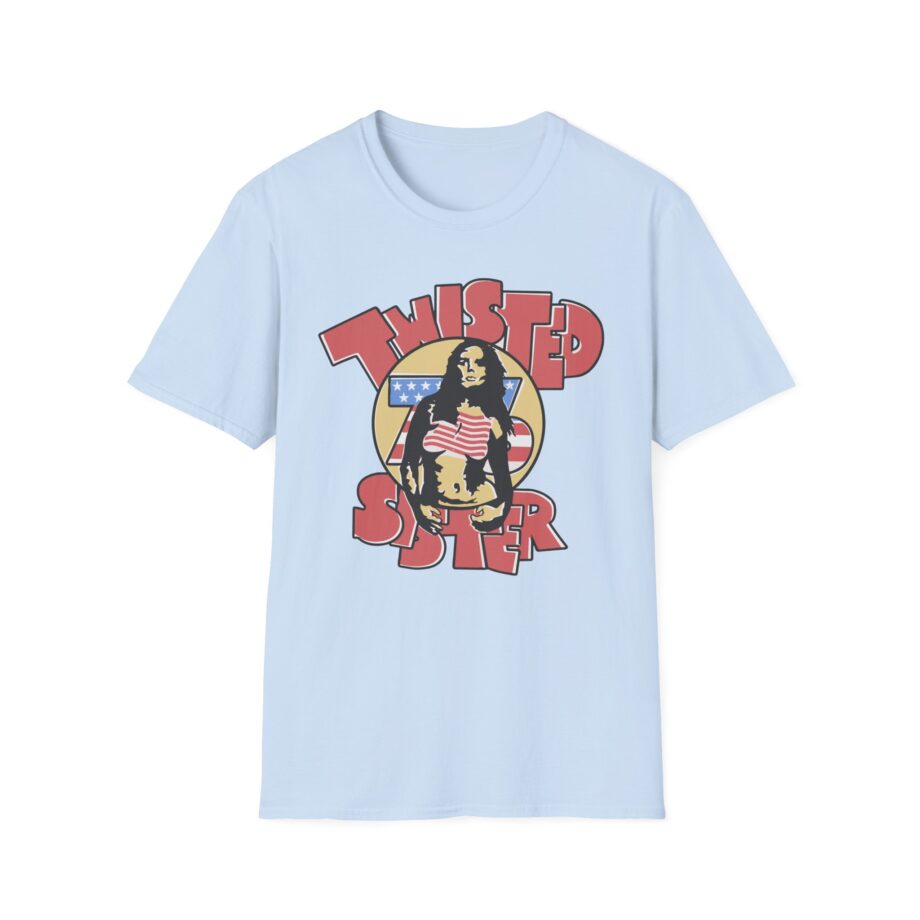 Ladies Stars and Stripes Twisted Sister Unisex Softstyle T-shirt