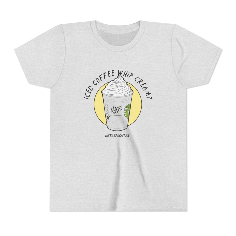 Nate Bargatze - Iced Coffee Whip Cream? Youth Short Sleeve Tee