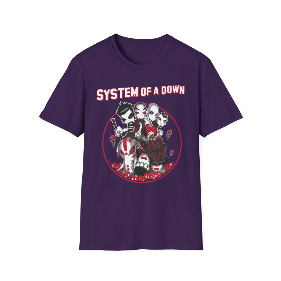 System of a Down Mushroom People Unisex Softstyle T-Shirt
