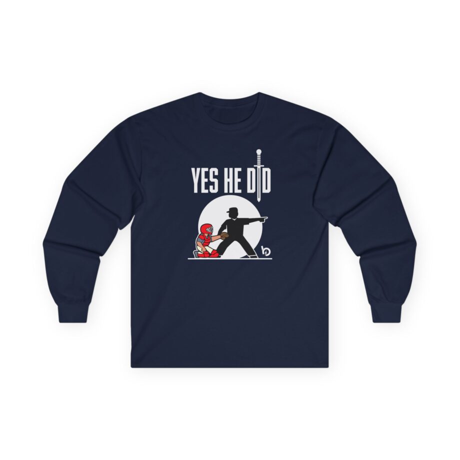 Trevor Bauer Yes He Did Unisex Ultra Cotton Long Sleeve Tee