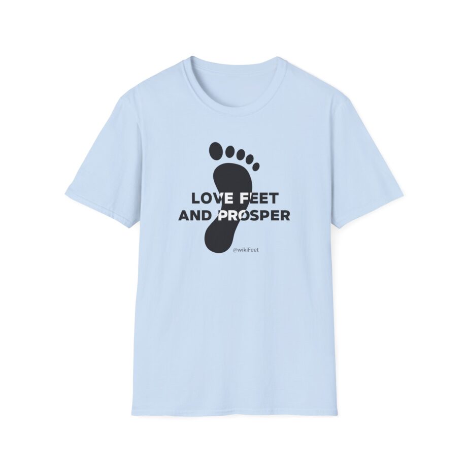 Wikifeet Love Feet and Prosper Unisex Softstyle T-Shirt