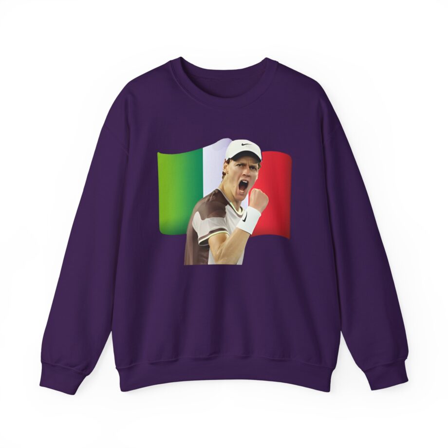 Jannik Sinner Italian Tennis Star Fan Unisex Heavy Blend Crewneck Sweatshirt