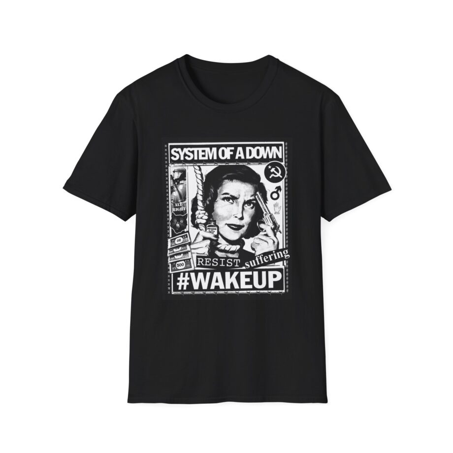 System of a Down Awake Distressed Unisex Softstyle T-Shirt