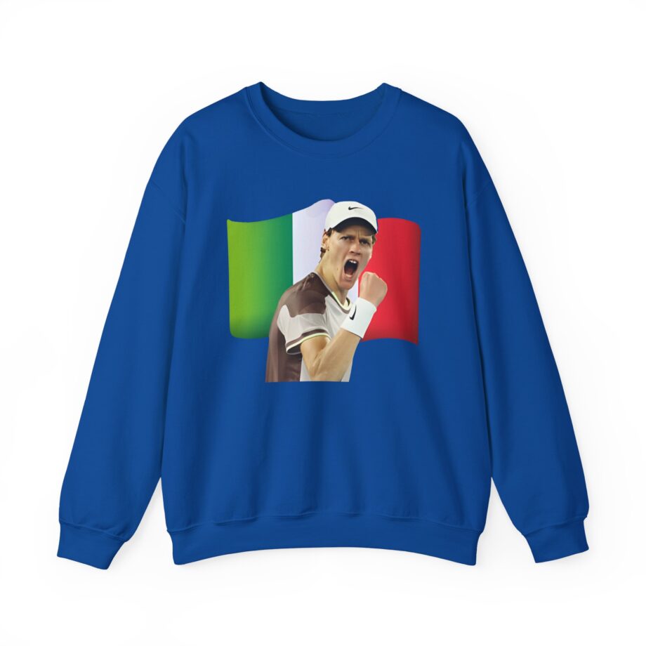 Jannik Sinner Italian Tennis Star Fan Unisex Heavy Blend Crewneck Sweatshirt