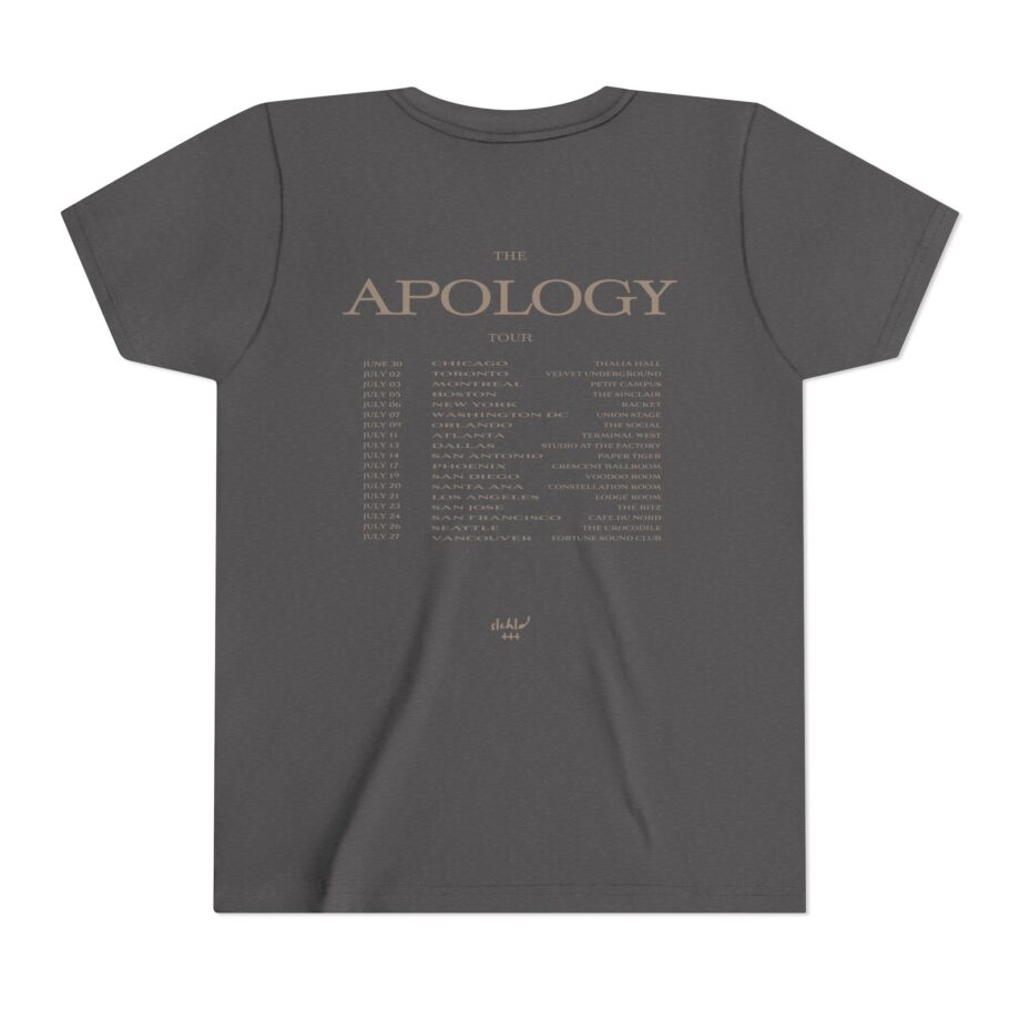 Wave to earth  Slchld 'apology' Na Tour Youth Short Sleeve Tee
