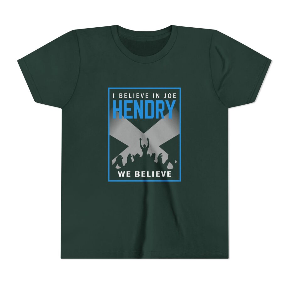 I Believe in Joe Hendry We Believe Youth Short Sleeve Tee