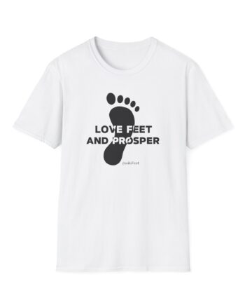 Wikifeet Love Feet and Prosper Unisex Softstyle T-Shirt