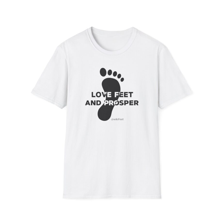 Wikifeet Love Feet and Prosper Unisex Softstyle T-Shirt