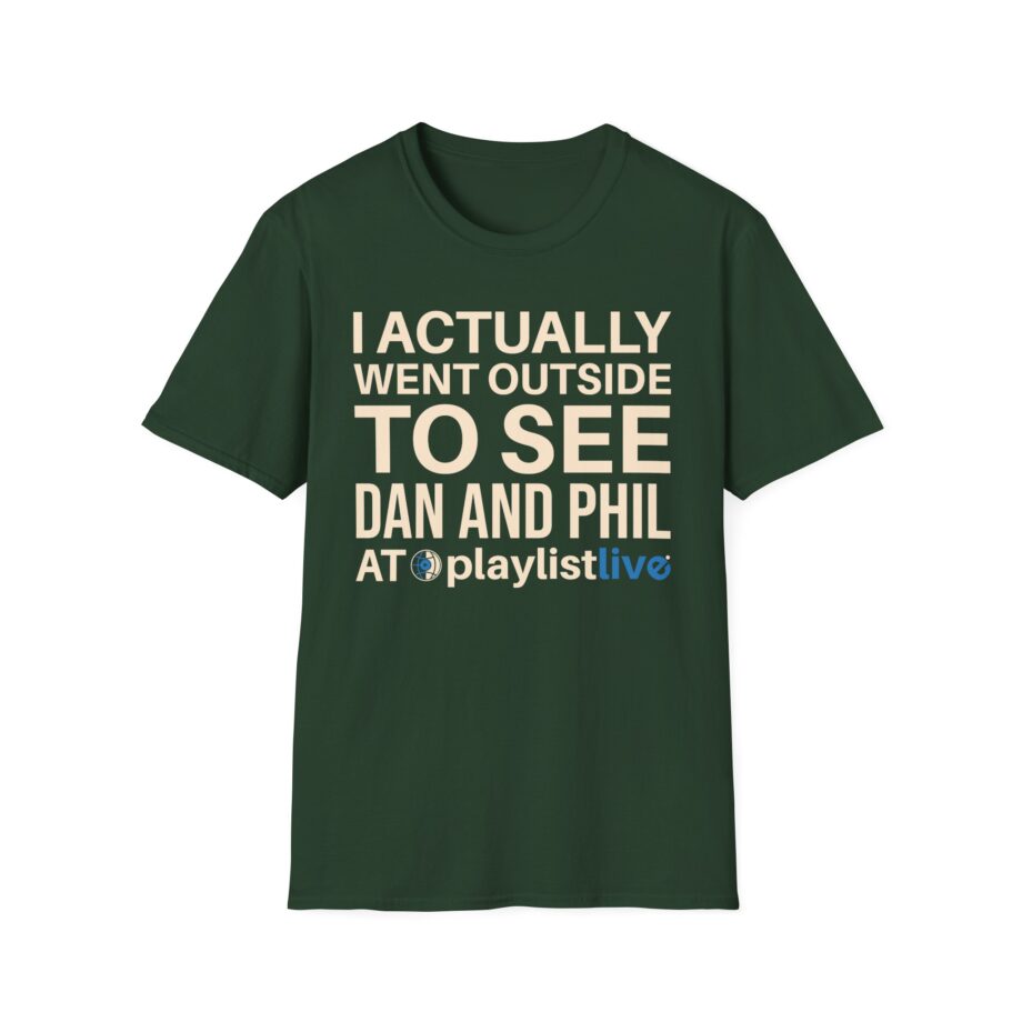 Dan and Phil Actually Went Outside to See Dan and Phil at Playlist Live Unisex Softstyle T-Shirt