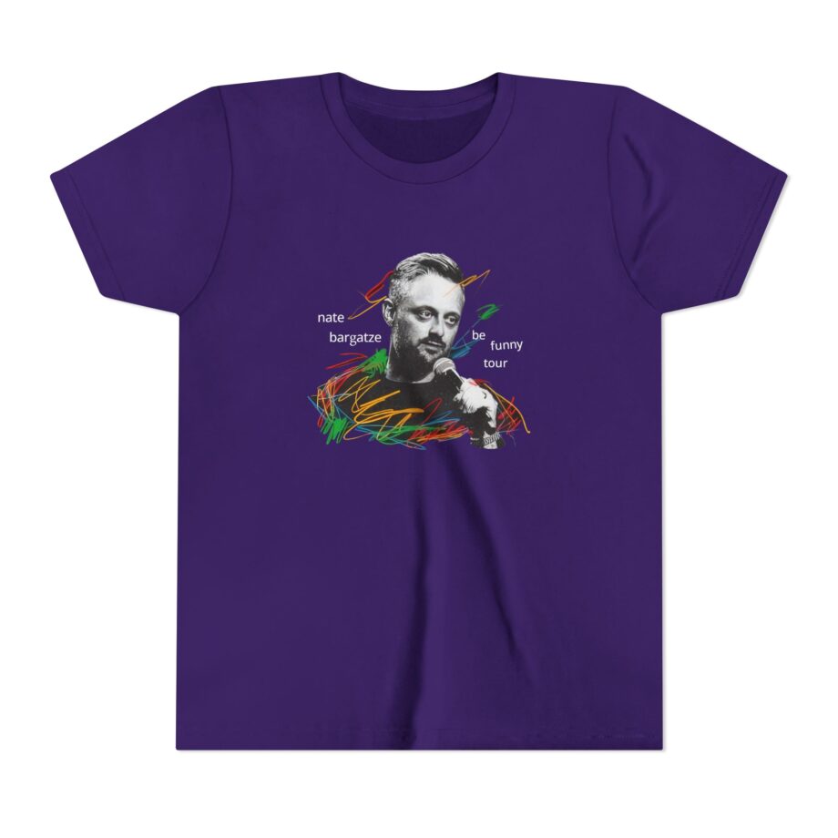 Nate Bargatze 2024 Be Funny Tour Youth Short Sleeve Tee