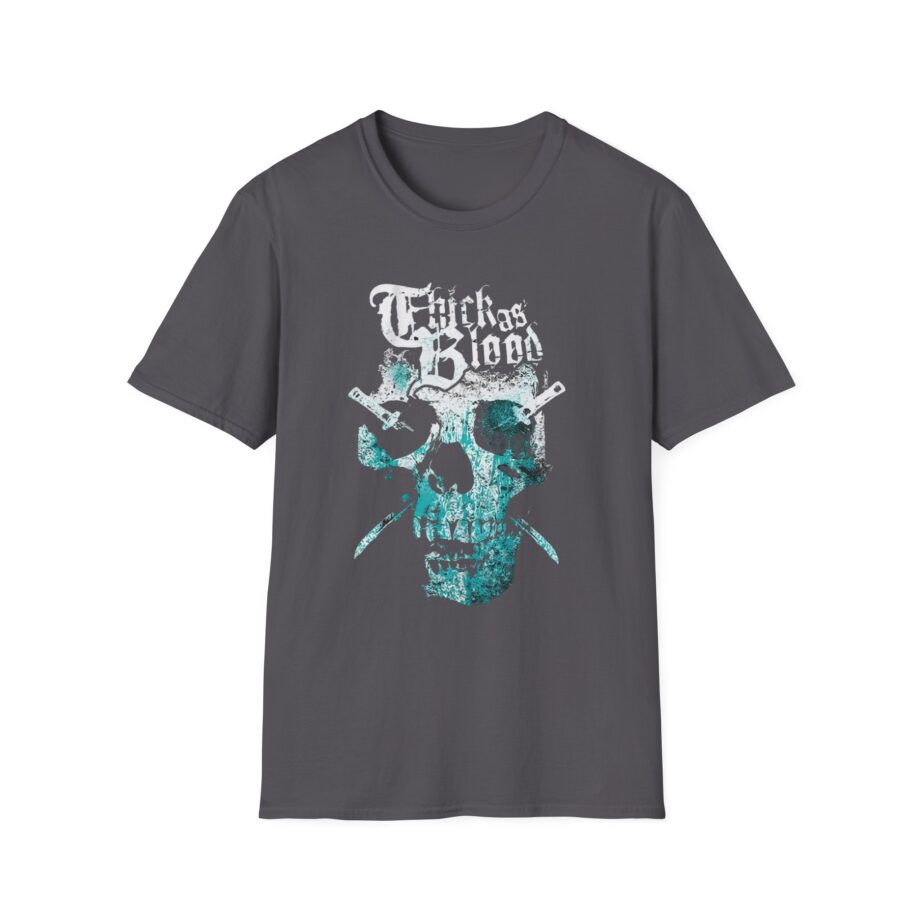 Thick as Blood 2 Color Skull Unisex Softstyle T-Shirt