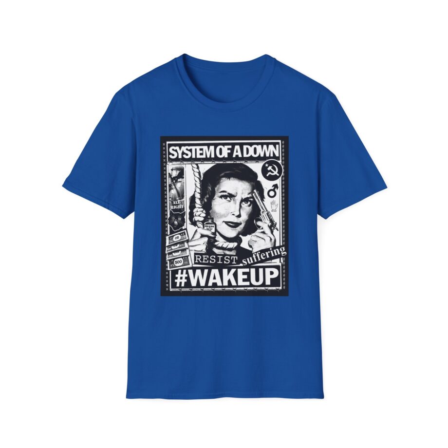 System of a Down Awake Distressed Unisex Softstyle T-Shirt