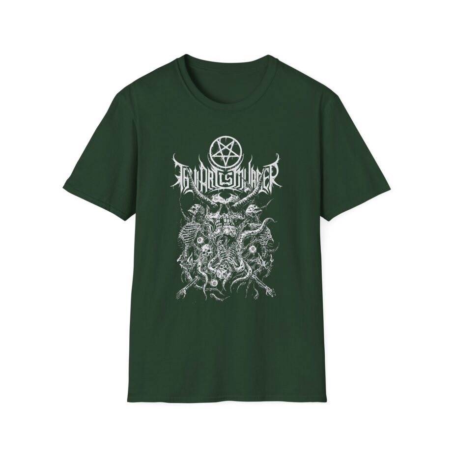 Thy Art is Murders Riddick Skull Pile Unisex Softstyle T-shirt