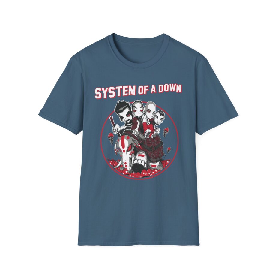 System of a Down Mushroom People Unisex Softstyle T-Shirt