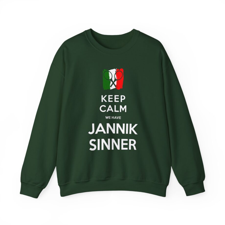 Jannik Sinner Keep Calm We Have Unisex Heavy Blend Crewneck Sweatshirt