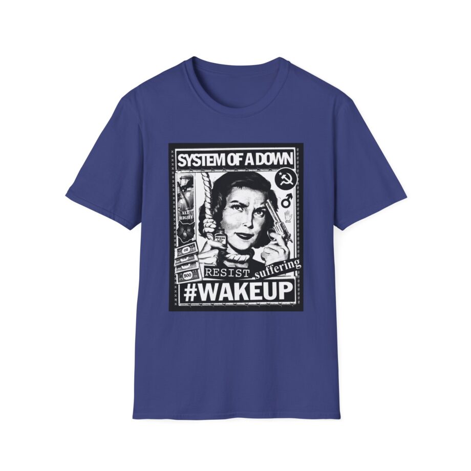 System of a Down Awake Distressed Unisex Softstyle T-Shirt