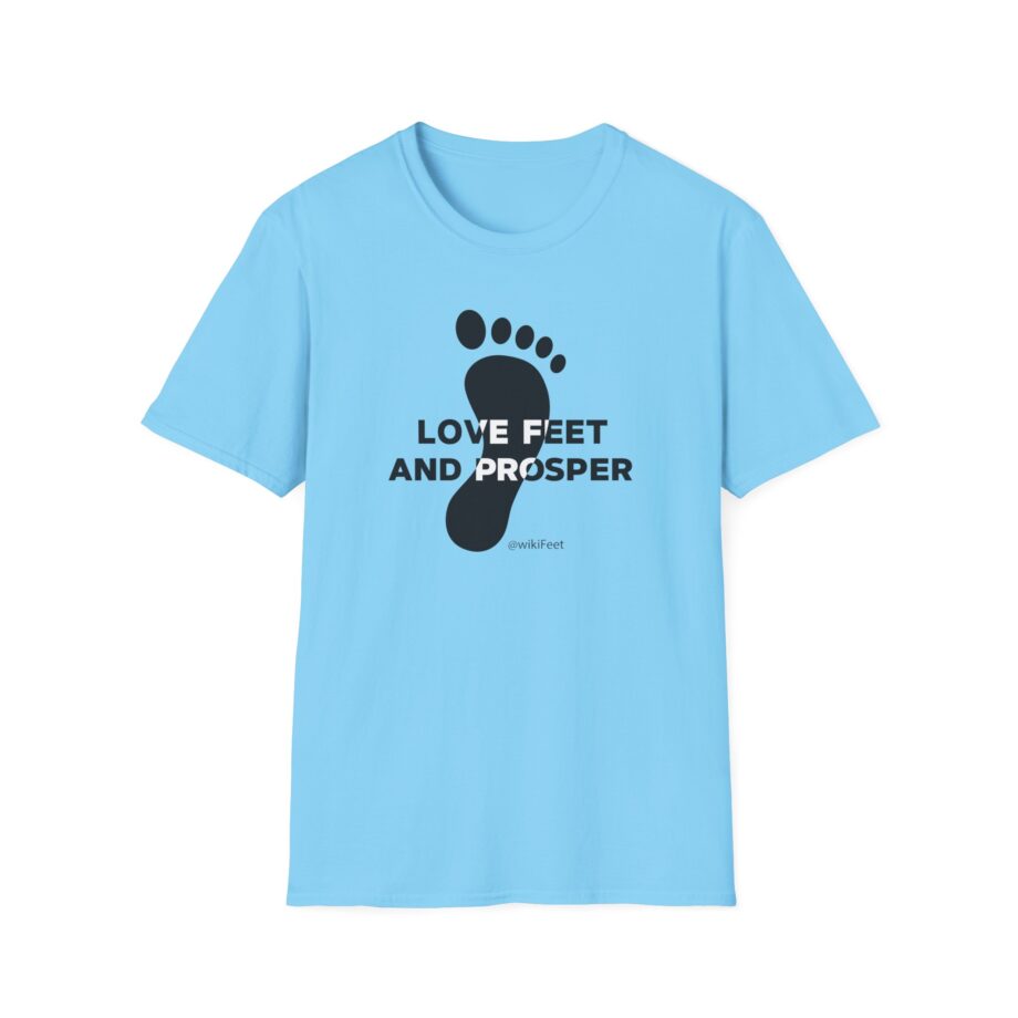Wikifeet Love Feet and Prosper Unisex Softstyle T-Shirt