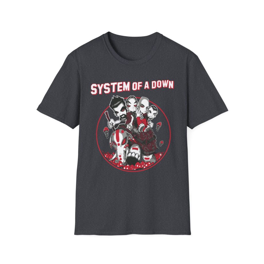 System of a Down Mushroom People Unisex Softstyle T-Shirt