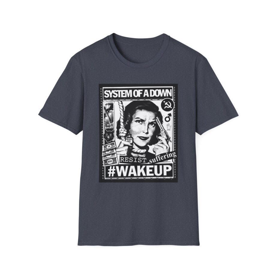 System of a Down Awake Distressed Unisex Softstyle T-Shirt