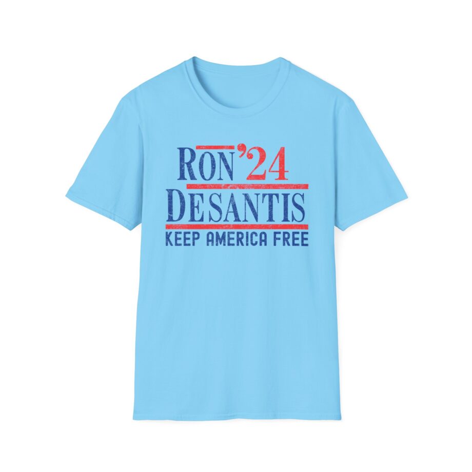 Ron Desantis 2024 Keep America Free Unisex Softstyle T-shirt