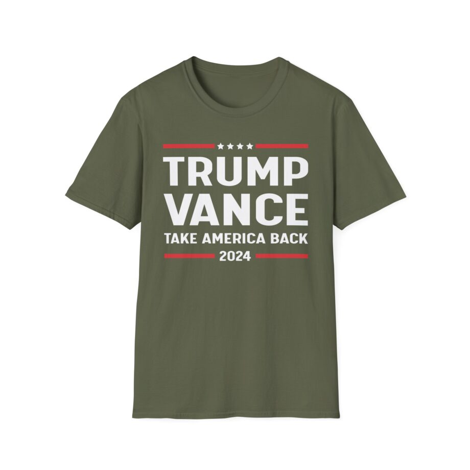 Support Trump Vance 2024 With This Take America Back Unisex Softstyle T-shirt