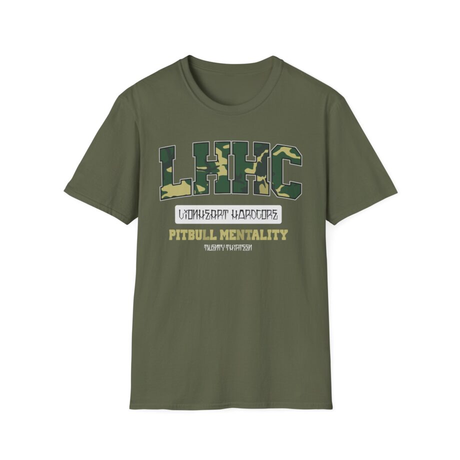 Lionheart Pitbull Camo Unisex Softstyle T-shirt