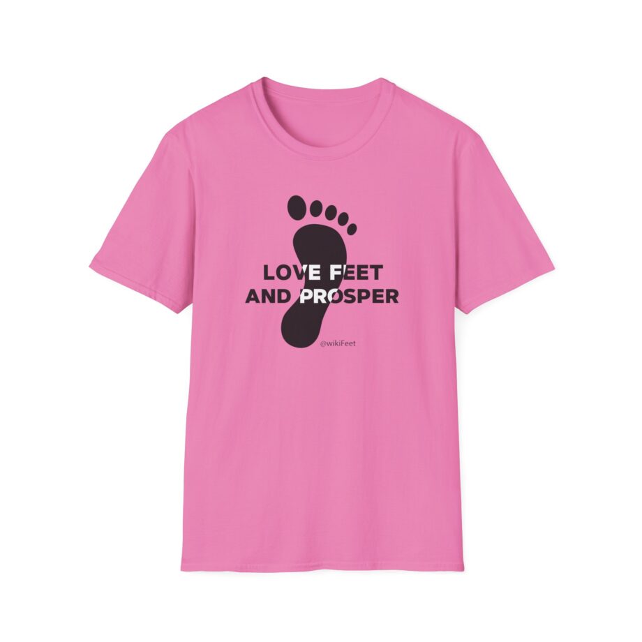 Wikifeet Love Feet and Prosper Unisex Softstyle T-Shirt