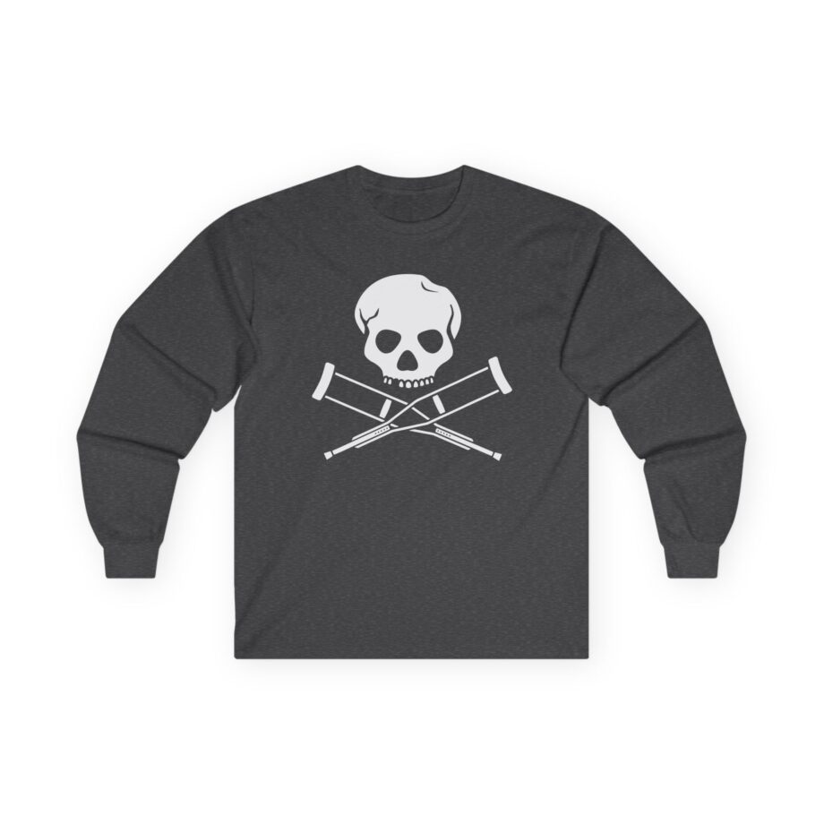 Jackass Skull and Crutches Unisex Ultra Cotton Long Sleeve Tee