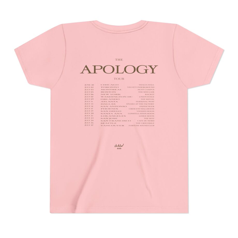 Wave to earth Slchld 'apology' Na Tour Youth Short Sleeve Tee