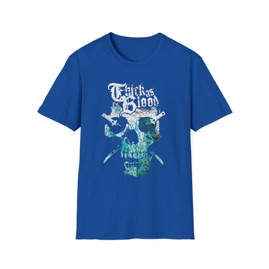 Thick as Blood 2 Color Skull Unisex Softstyle T-Shirt