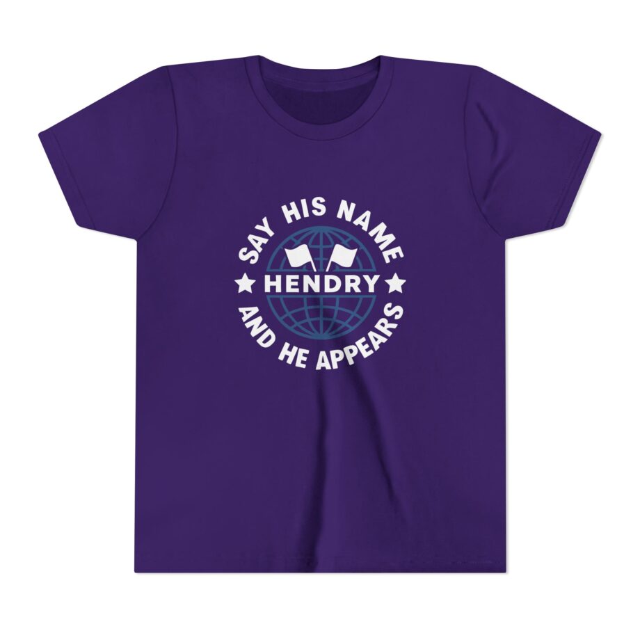 Say His Name Joe Hendry Youth Short Sleeve Tee